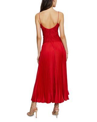 Cherry Drop Waist Midi Dress