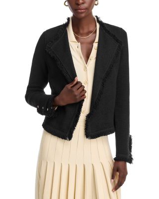 Fringe Mix Knit Jacket