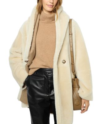 Gerard Darel - Leocadie Hooded Shearling Coat
