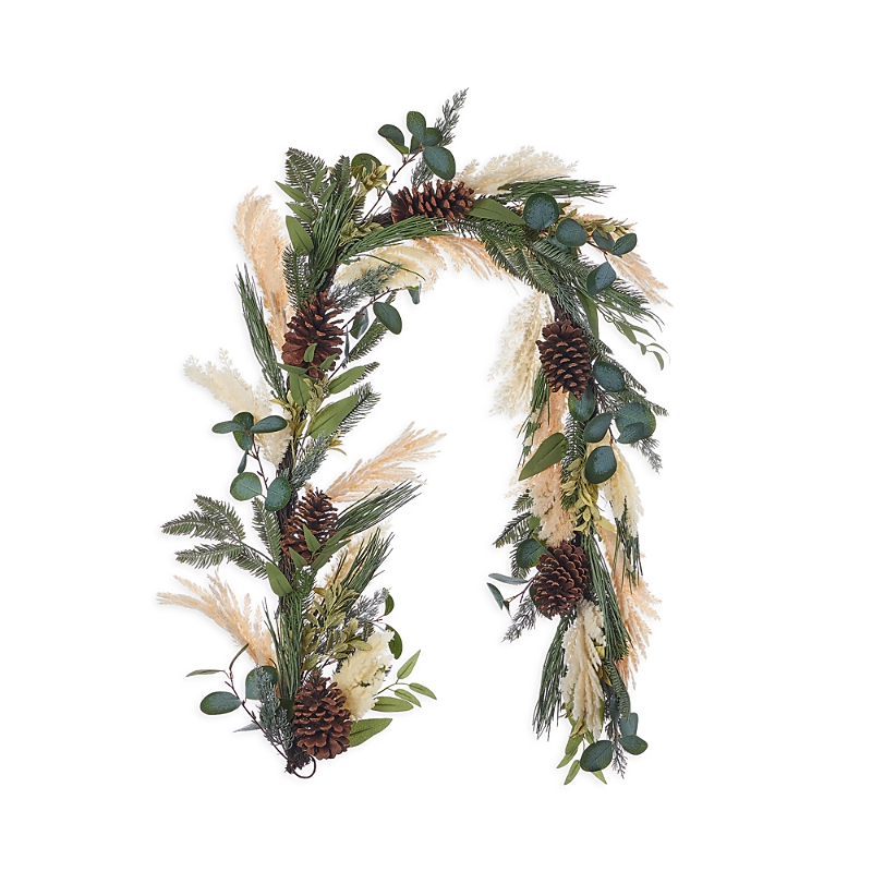 Seasonal Llc Eucalyptus And Pampas 6' Garland