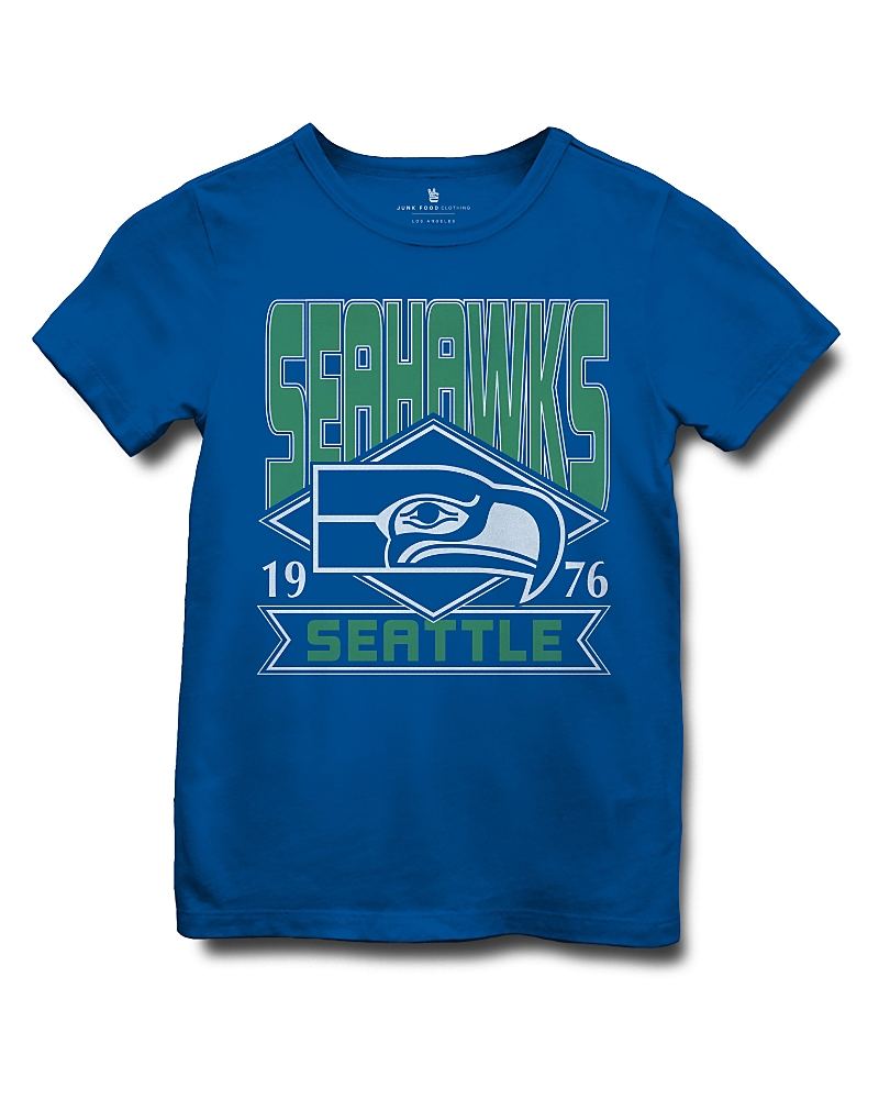 Shop Junk Food Clothing Unisex Nfl Seattle Seahawks Overtime Tee In Blue