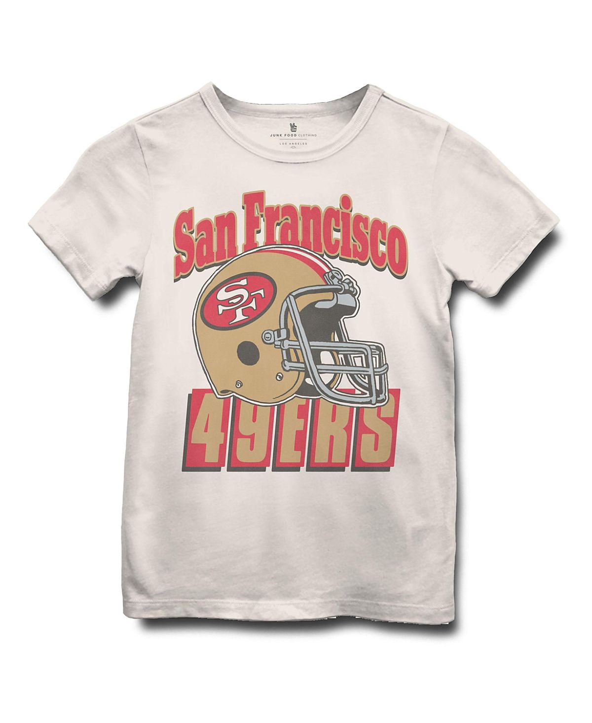 Junk Food Clothing Unisex Nfl San Francisco 49ers Helmet Tee - Little Kid, Big Kid