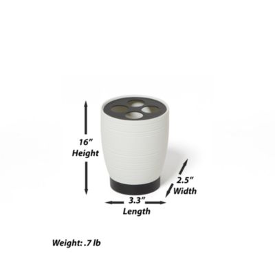 Dubai Black Toothbrush Holder