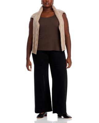 Stretch Silk Jersey Scoop Neck Tank