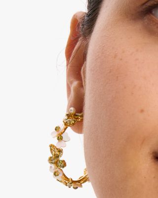 70%OFF★KB447★Kate Spade★Spring Scene Flower Hoop Earrings Spring Scene Flower Hoop Earrings | Kate Spade Outlet | Kate