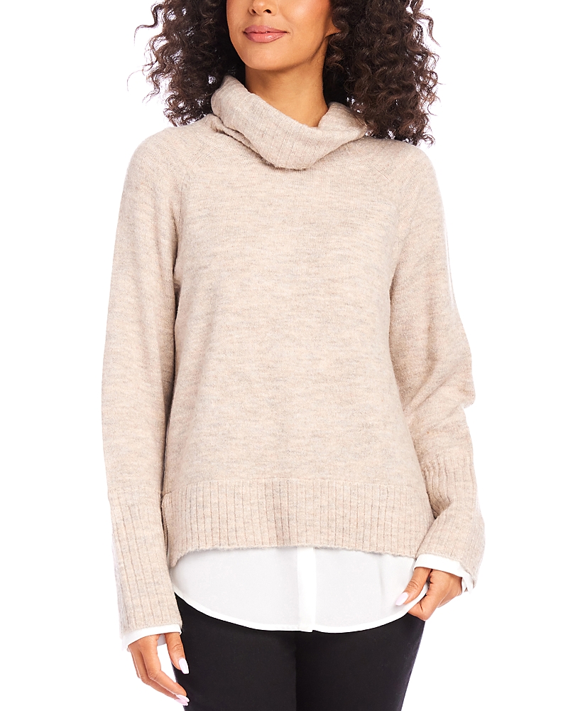 Karen Kane Layered Turtleneck Sweater