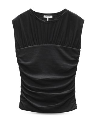 Mica Side Ruched Knit Top Mica Side Ruched Knit Top