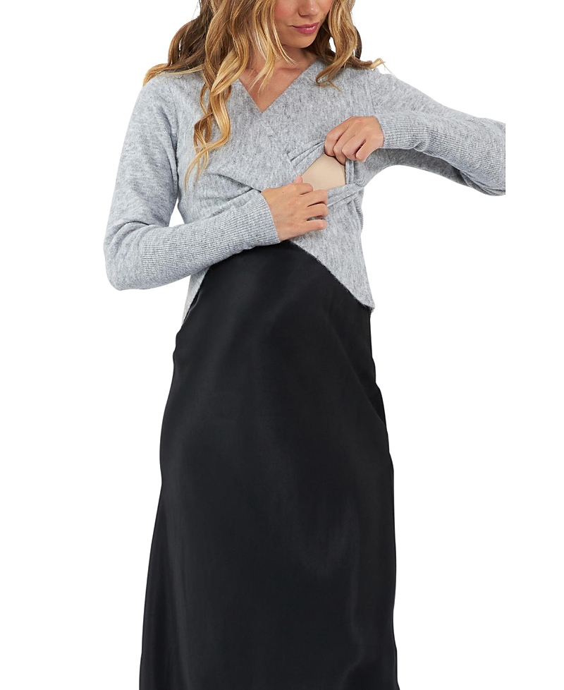 RIPE MATERNITY WILLA NURSING KNIT SWEATER