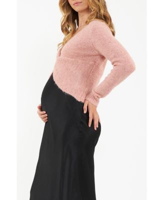 Nala Knot Front Crop Knit Sweater