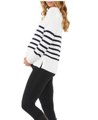 Hanna Nursing Stripe Knit Sweater