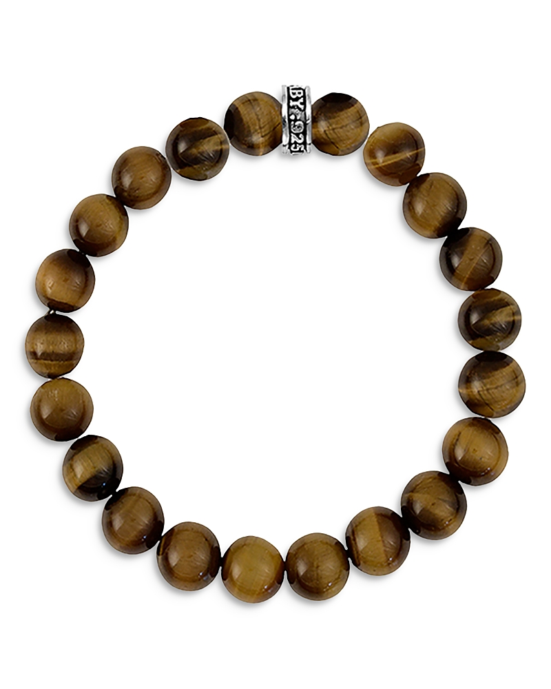 King Baby Studio Brown Tiger Eye Beaded Bracelet