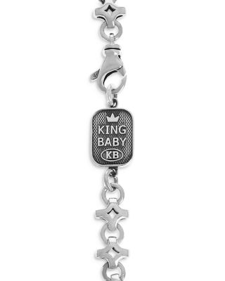 Sterling Silver Small Diamond Link Bracelet