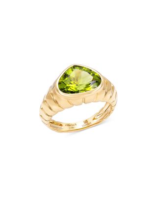 Marina B 18K Yellow Gold Peridot Timo Ring