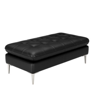 Corsica Leather Cocktail Ottoman