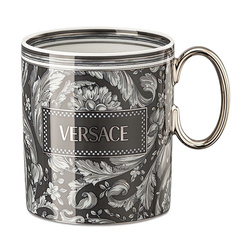 Versace Barocco Haze Mug In Black