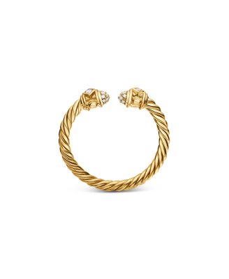 Renaissance Ring in 18K Yellow Gold with Diamonds