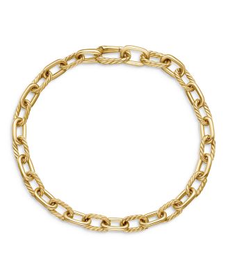 Men's DY Madison&reg; Chain Bracelet in 18K Yellow Gold, 6mm