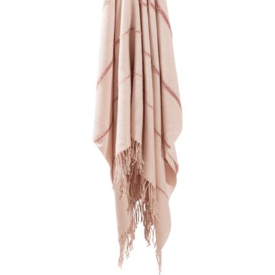 Amelia Boucle Stripe Alpaca Throw