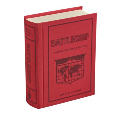 Vintage Bookshelf Assortment 4-Pack: Jenga, Battleship, Checkers &amp; Backgammon, Trivial Pursuit