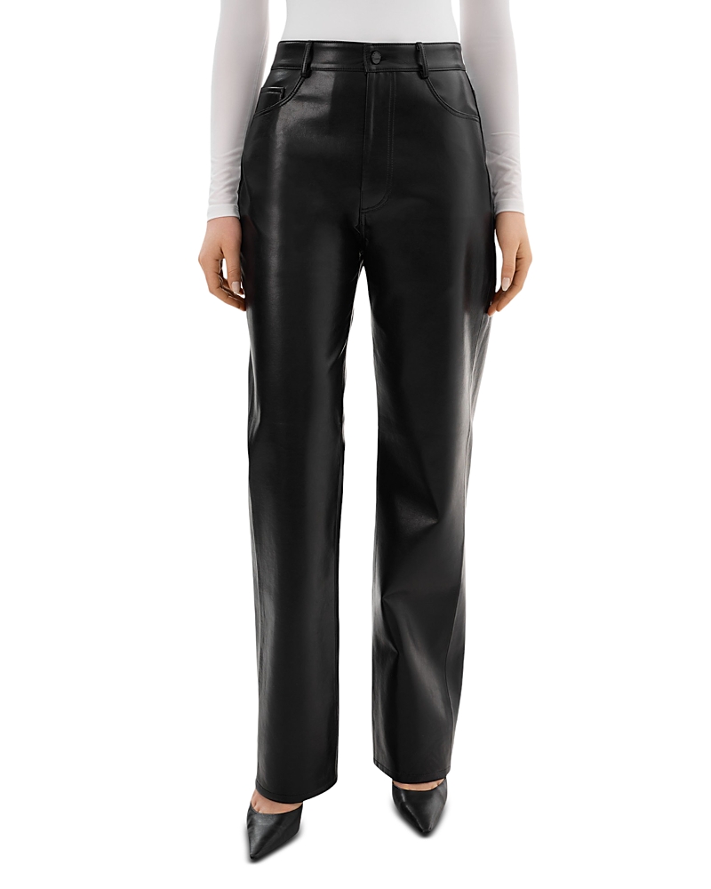 Lamarque Straight Leg Pants In Black