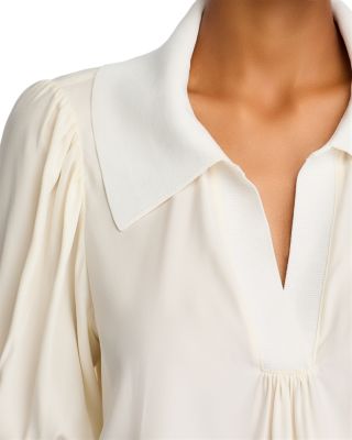 Weldon Collared Silk Blouse