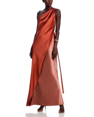 Amsale - Layered Asymmetric Gown