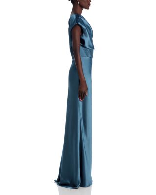 Asymmetric Draped Gown