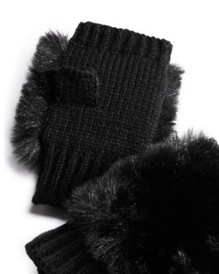 Girls' Fingerless Texting Mittens - Big Kid