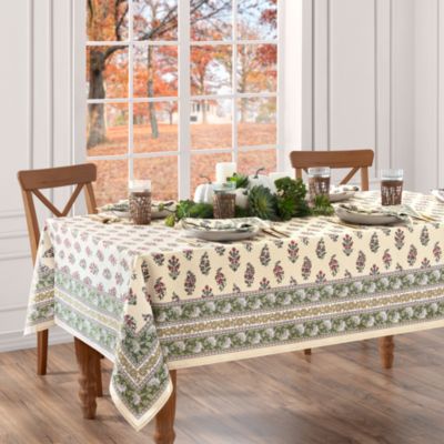 Nomad Harvest Block Print Rectangle Tablecloth