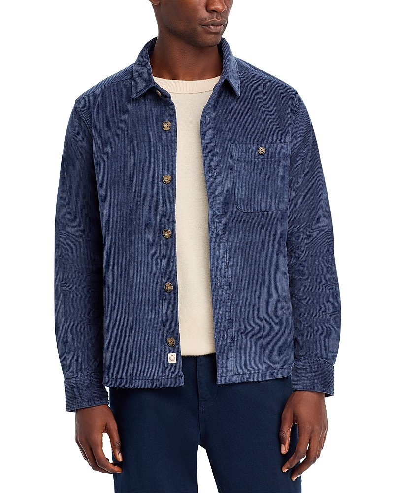 Marine Layer Max Corduroy Overshirt In Mood Indigo