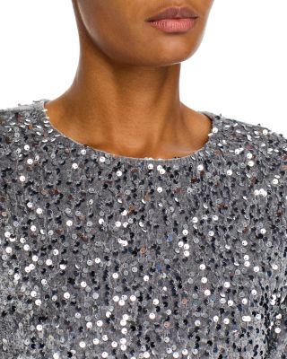 Cressa Sequined Velvet Top