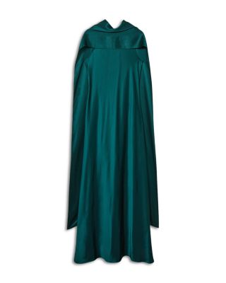 【海外限定】REISSドレス☆Petite Fae Cape Back Maxi Dress, Pi Buy Reiss Teal Fae Petite Satin Cape Dress from Next Luxembourg