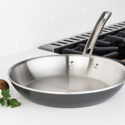 Hard Anodized 10 Pc Cookware Set with Stainless Steel Interior