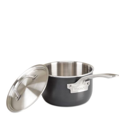 Hard Anodized 10 Pc Cookware Set with Stainless Steel Interior