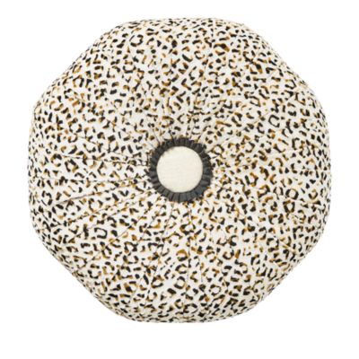 Ocelot Fabric Ottoman