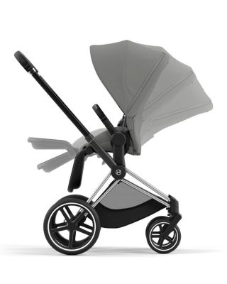 PRIAM 4 Stroller – Chrome Frame and Black Handle