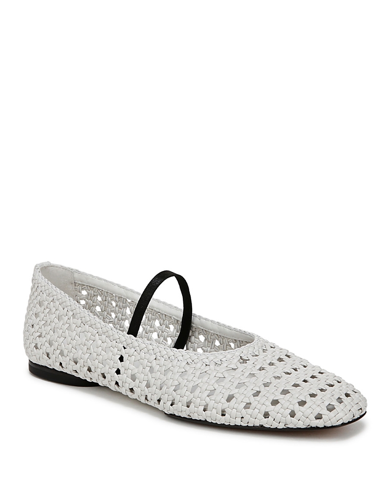 Vince Vivian Mary Jane Flat In White