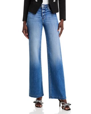 L'AGENCE - Clayton High Rise Wide Leg Jeans in Hampton