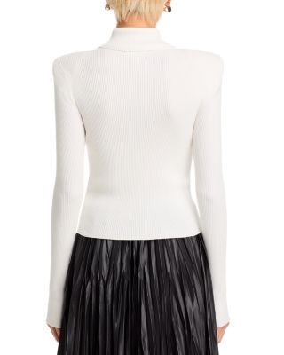 Reeves Button Detail Turtleneck Sweater