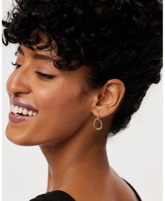 Gold Drop Earrings - Sage