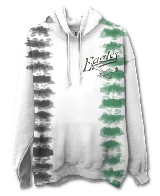 Junk Food Clothing - Unisex NFL Philadelphia Eagles Stitch Tie Dye Hoodie