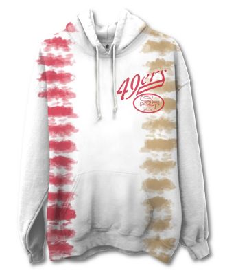 Junk Food Clothing - Unisex NFL San Francisco 49ers Stitch Tie Dye Hoodie