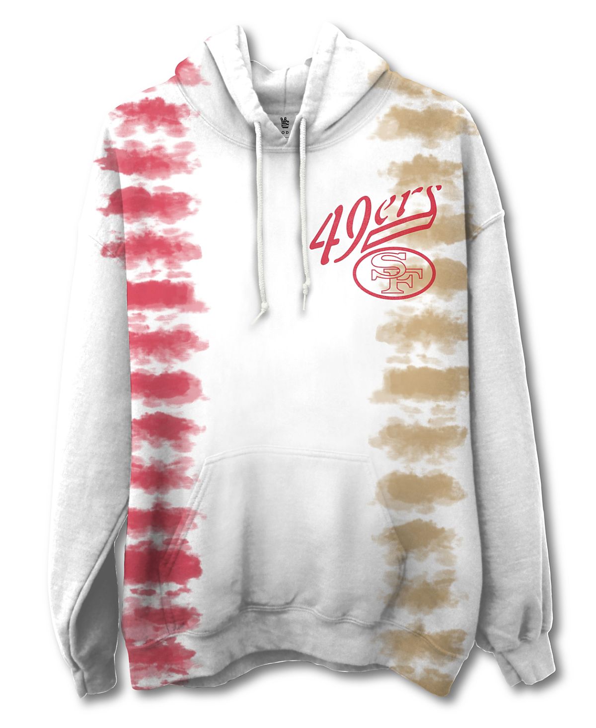 Junk Food Clothing Unisex Nfl San Francisco 49ers Stitch Tie Dye Hoodie