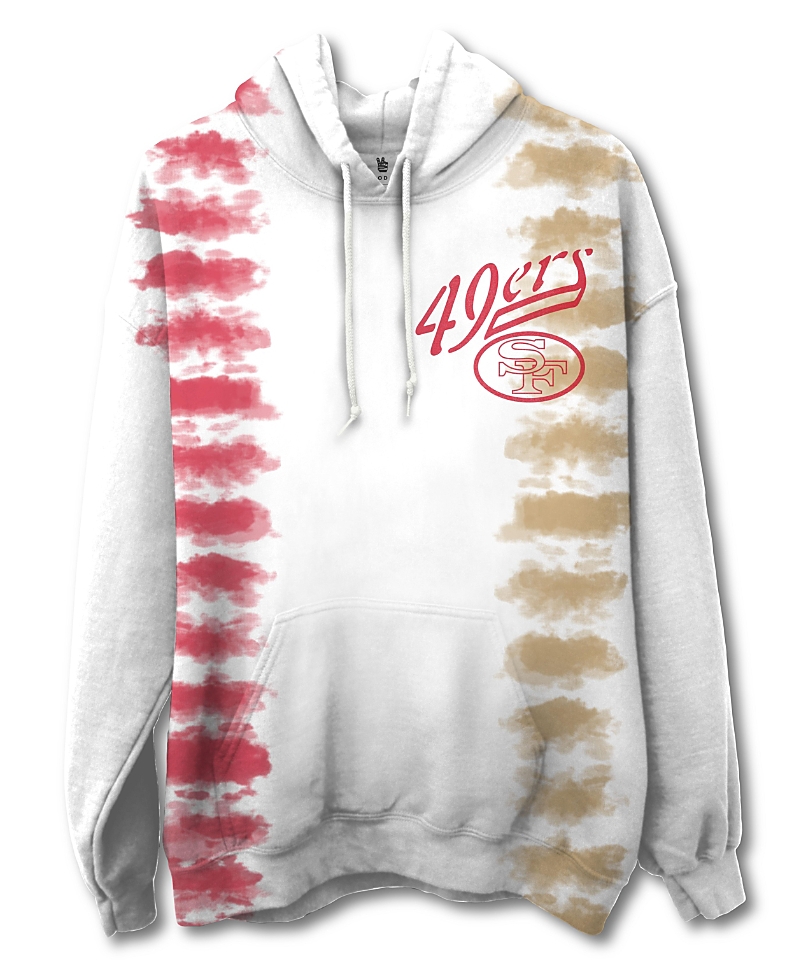 Junk Food Clothing Unisex Nfl San Francisco 49ers Stitch Tie Dye Hoodie In Tie Dye