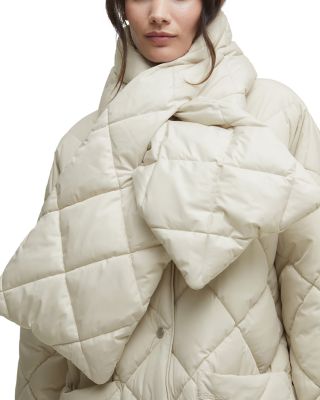 Brigitte Puffer Coat with Scarf