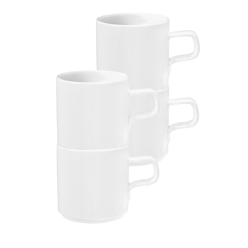 Seltmann Good Mood Mugs, Set Of 4 In White