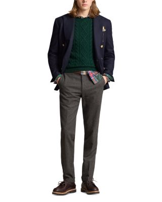 Tailored Wool Flannel Blazer