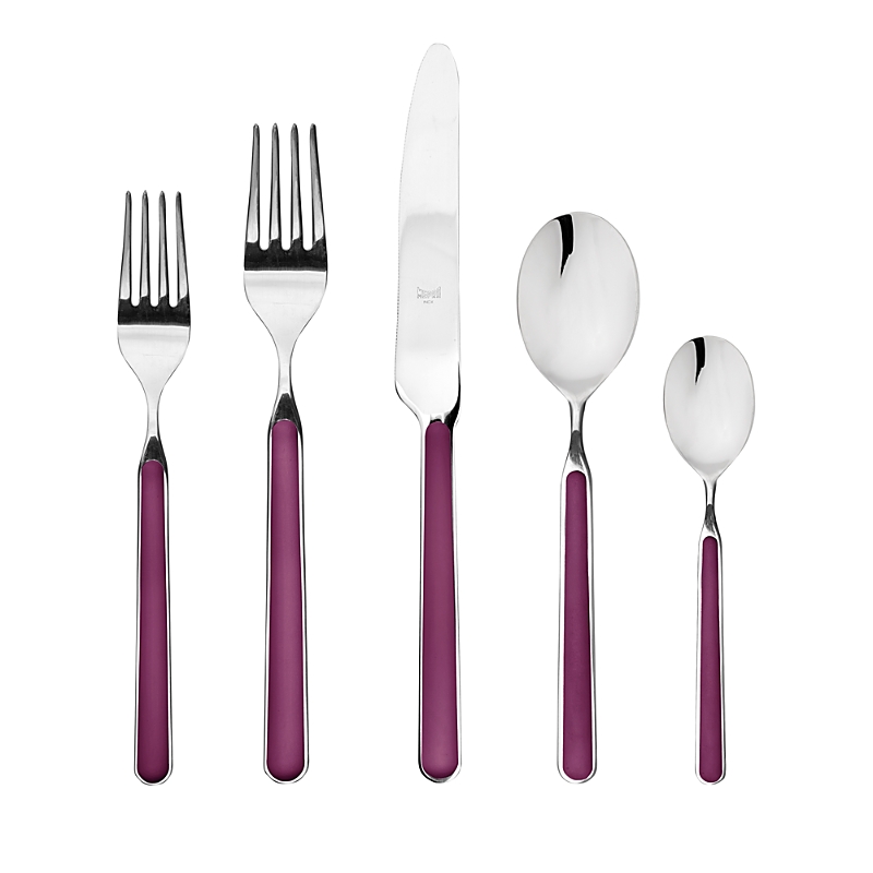 Mepra Fantasia 20 Piece Flatware Set In Light Mauve
