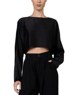NONCHALANT LABEL - Long Sleeve Crop Top