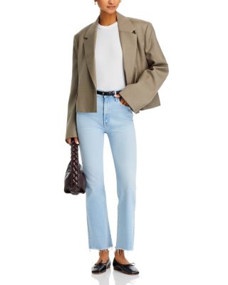 The Hustler Fray High Rise Ankle Jeans in Ball in Your Court